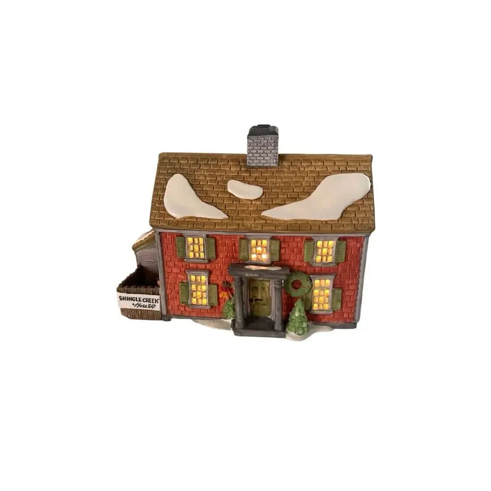 VTG ORIGINAL Dept 56 Heritage Village Shingle Creek House Lighted Retired EUC